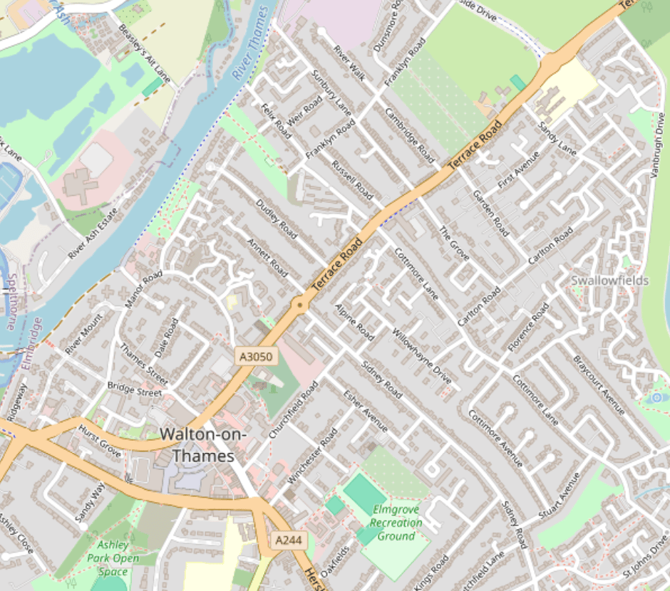 map of walton